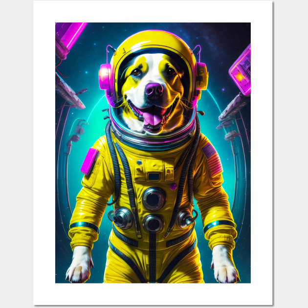 Cute Doggo with Spacesuit Wall Art by DeathAnarchy